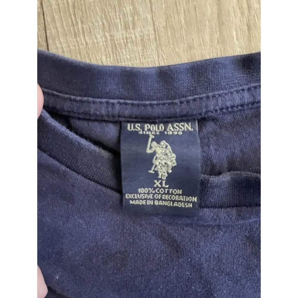 Vintage 90's Polo Ralph Lauren T-Shirt XL Navy Pony prep style summer classic